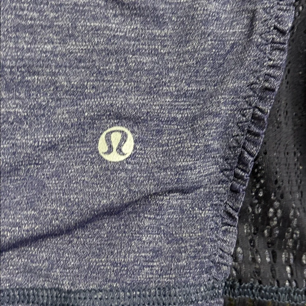 Blue and Black Mesh lululemon Tank Top - Picture 3 of 5
